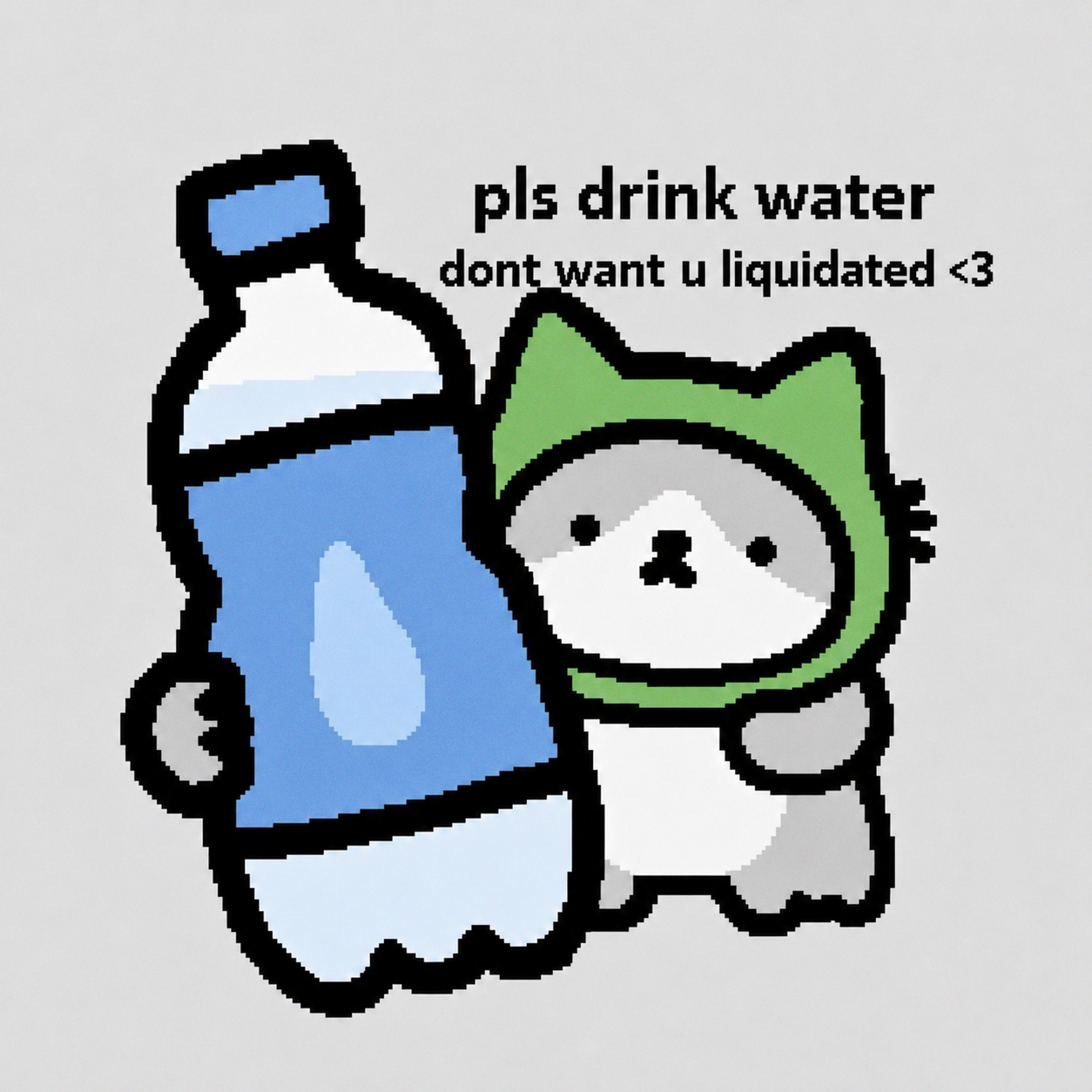 pls drink water. dont want u liquidated <3