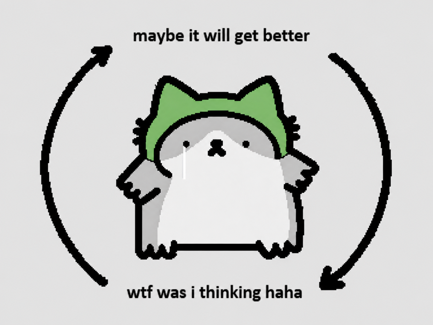 maybe it will get better / wtf was i thinking haha